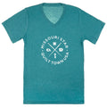 Missouri Star Quilting Icons Teal V-neck Tee - XL