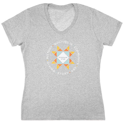 Missouri Star Quilting Is Heather Grey T-Shirt - 4XL