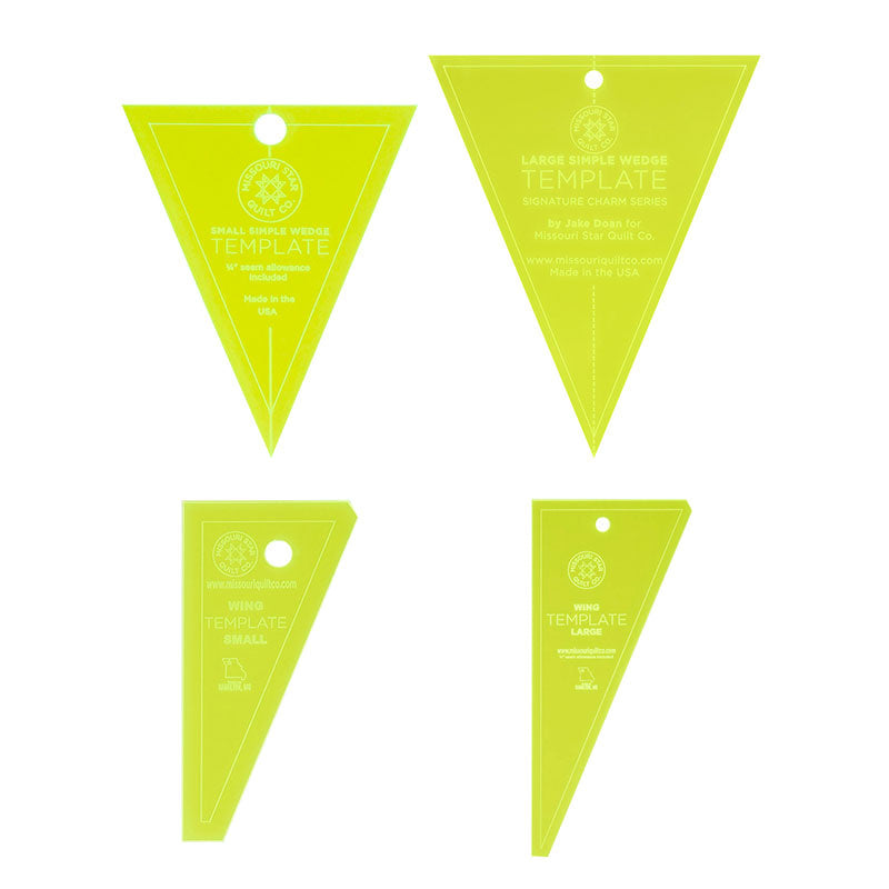 Missouri Star Simple Wedge and Wing Template Bundle