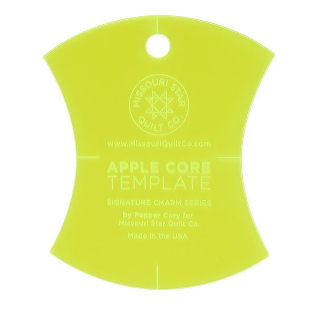 Missouri Star Small Apple Core (4 1/2") Template for 5" Charm Packs