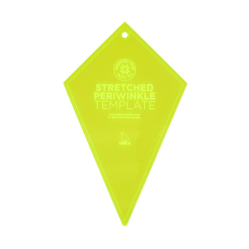 Missouri Star Stretched Periwinkle Template for 10" Squares