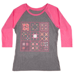 Missouri Star Triple Play Quilt Block Pink Jersey - XL Primary Image