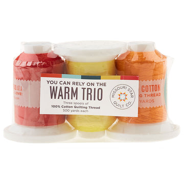 Missouri Star Warm 50 WT Cotton Thread Stash Builder 3 Pack Alternative View #1