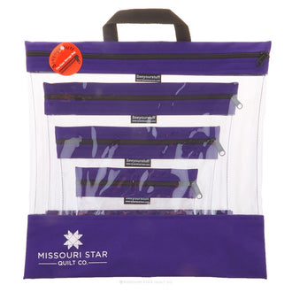 Missouri Star's SEEYOURSTUFF 4 Bag Set - Purple