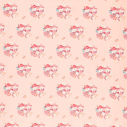 Misty Morning - Bouquets Blush Yardage