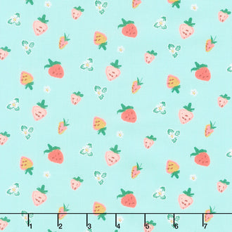 Misty Morning - Strawberries Sky Yardage