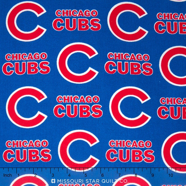 MLB Major League Baseball - Chicago Cubs Allover Yardage