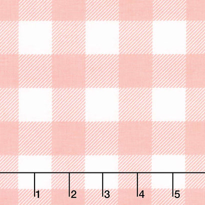 Modern Farmhouse - Buffalo Check Coral Yardage
