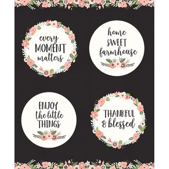 Modern Farmhouse - Modern Black Metallic Panel