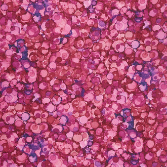 Modern Love - Ink Blotch Texture Dark Pink Digitally Printed Yardage