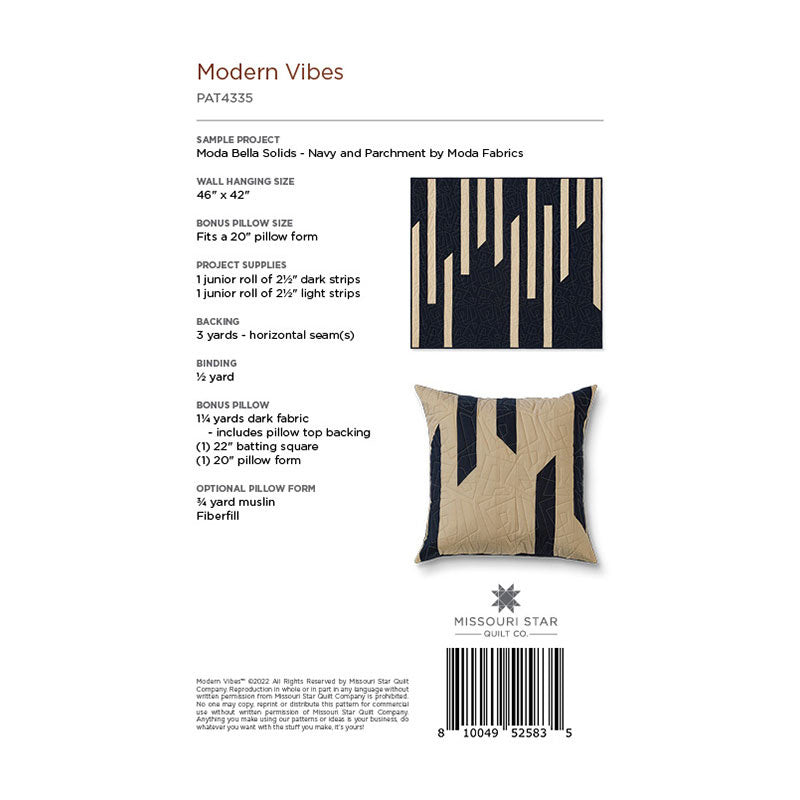 Modern Vibes Quilt Pattern by Missouri Star Alternative View #1