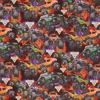 Monster Jam - Packed Monster Trucks Yardage