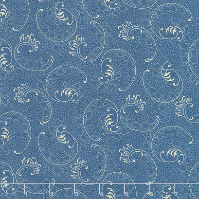 Mood in Blue - Blow Me a Kiss Blue Yardage