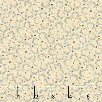 Mood in Blue - Moon Glow Cream Yardage