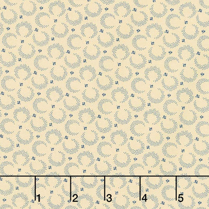 Mood in Blue - Moon Glow Cream Yardage