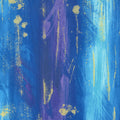 Moonlight Plume - Stripe Moonlight Metallic Yardage