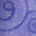 Moonlight Plume - Swirl Vine Purple Metallic Yardage