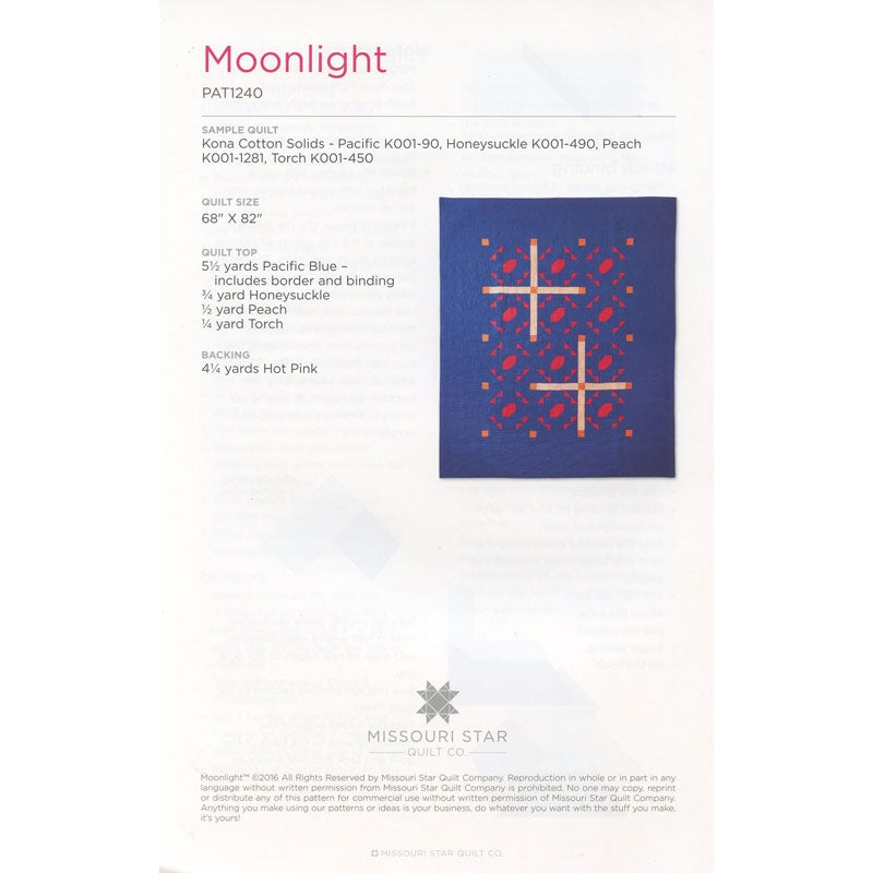 Moonlight Quilt Pattern by Missouri Star