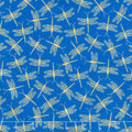 Moonlight Serenade - Dragonfly Serenade Royal Metallic Yardage