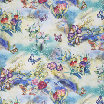 Morningmoon Fairies - Butterflies Garden Digitally Printed Yardage