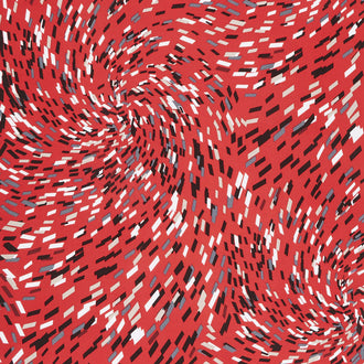 Musical Moments - Musical Confetti Red Yardage