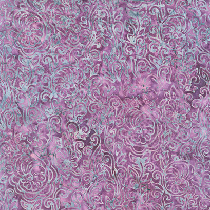 Mystery Batiks - Nautilus Vine Merlot Yardage