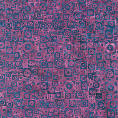 Mystery Batiks - Square Circle Purple Yardage