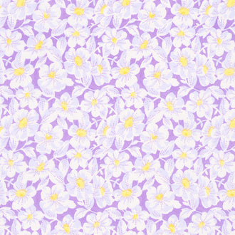 Nana Mae IV - Large Daisy Purple Yardage