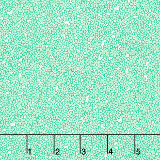 Nana Mae IV - Packed Monotone Daisy Green Yardage