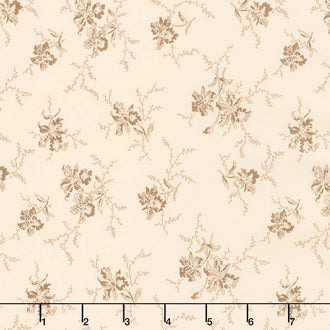 Nancy's Needle 1850-1880 - Blossom Time Light Cream Yardage