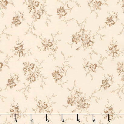 Nancy's Needle 1850-1880 - Blossom Time Light Cream Yardage
