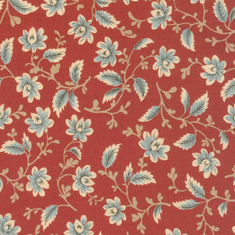 Nancy's Needle 1850-1880 - Garden Splendor Berry Red Yardage