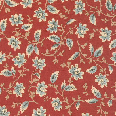 Nancy's Needle 1850-1880 - Garden Splendor Berry Red Yardage