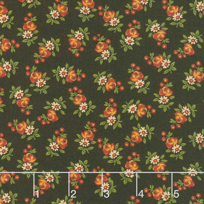 Nancy's Needle 1850-1880 - Prairie Flowers Black Walnut Yardage