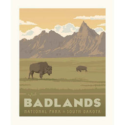 National Parks - Badlands Poster Panel