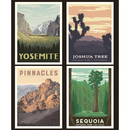 National Parks - California Pillow Panel Primary Image