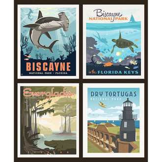 National Parks - Florida National Parks Pillow Panel