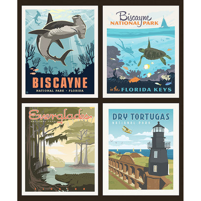 National Parks - Florida National Parks Pillow Panel