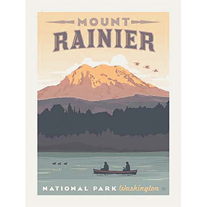 National Parks - Rainier National Park Poster Panel Primary Image