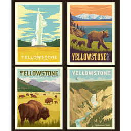 National Parks - Yellowstone Pillow Panel Primary Image