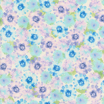 Natural Blooms - Bright Daisies Wisteria Yardage