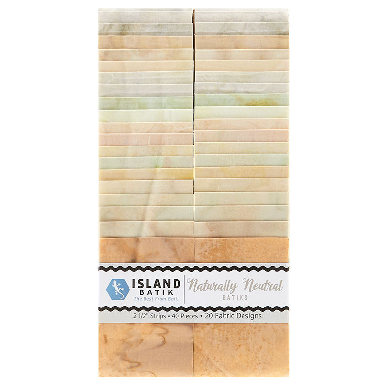Naturally Neutral Batik Solids Strips