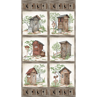 Nature's Calling - Outhouse Block Beige Panel