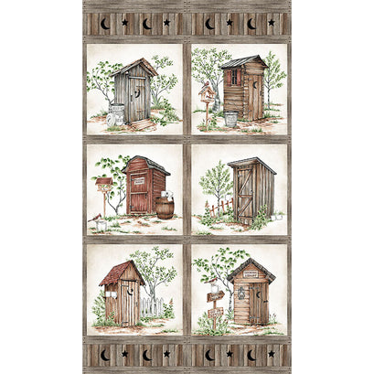 Nature's Calling - Outhouse Block Beige Panel