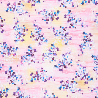 Nature's Pace - Berries Lavender Digitally Printed Yardage