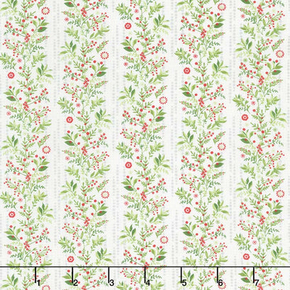Naughty or Nice - Garland Snow Yardage