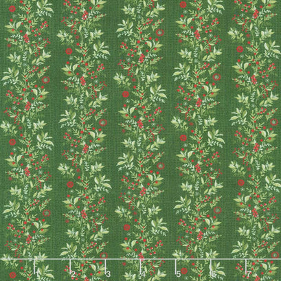 Naughty or Nice - Garland Winter Spruce Yardage