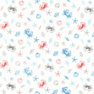 Nautical - Shells Cream Yardage