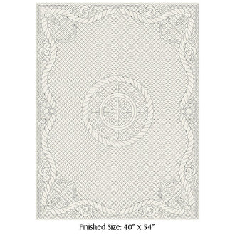 Nautical Wallhanging Wholecloth Natural Panel
