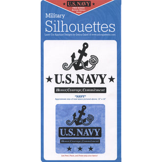 Navy Laser Silhouette Precut Fused Appliqué Pack